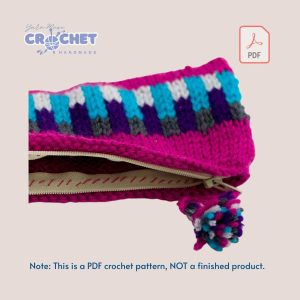 Block Patterned Wool Pouch – Free PDF Knitting Guide with Paintbox Yarns Worsted