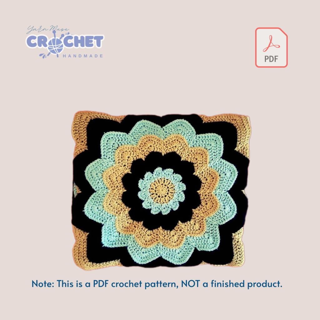 Crochet Rugs, Cushions Throws Pattern PDF Guide for Home Makers