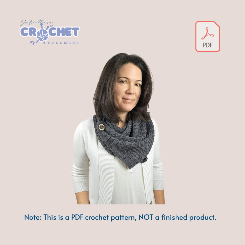 Easy Handmade Crochet Scarf Pattern PDF