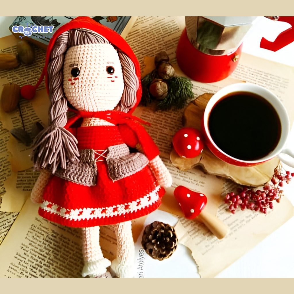 MQ-021-Little Red Riding Hood Crochet Amigurumi Pattern PDF Tutorial for Beginners