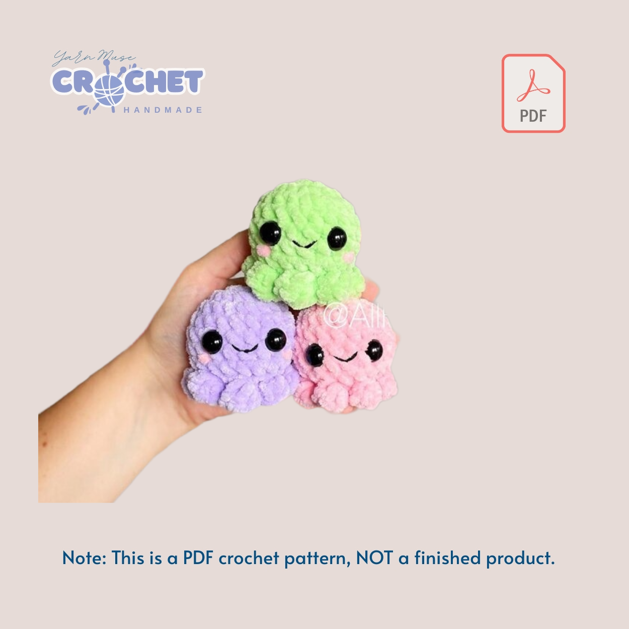 Cartoon and Chibi Characters Crochet Pattern PDF1