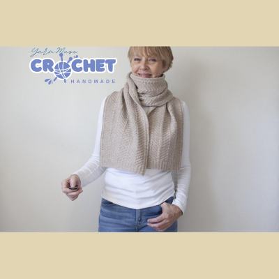 Chunky Scarf Knitting Pattern PDF