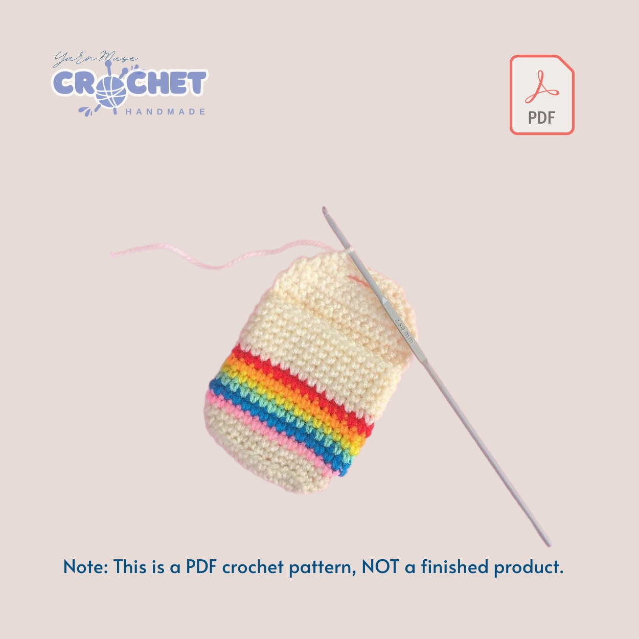 Classic Crochet Drawstring Pouch Pattern (2)