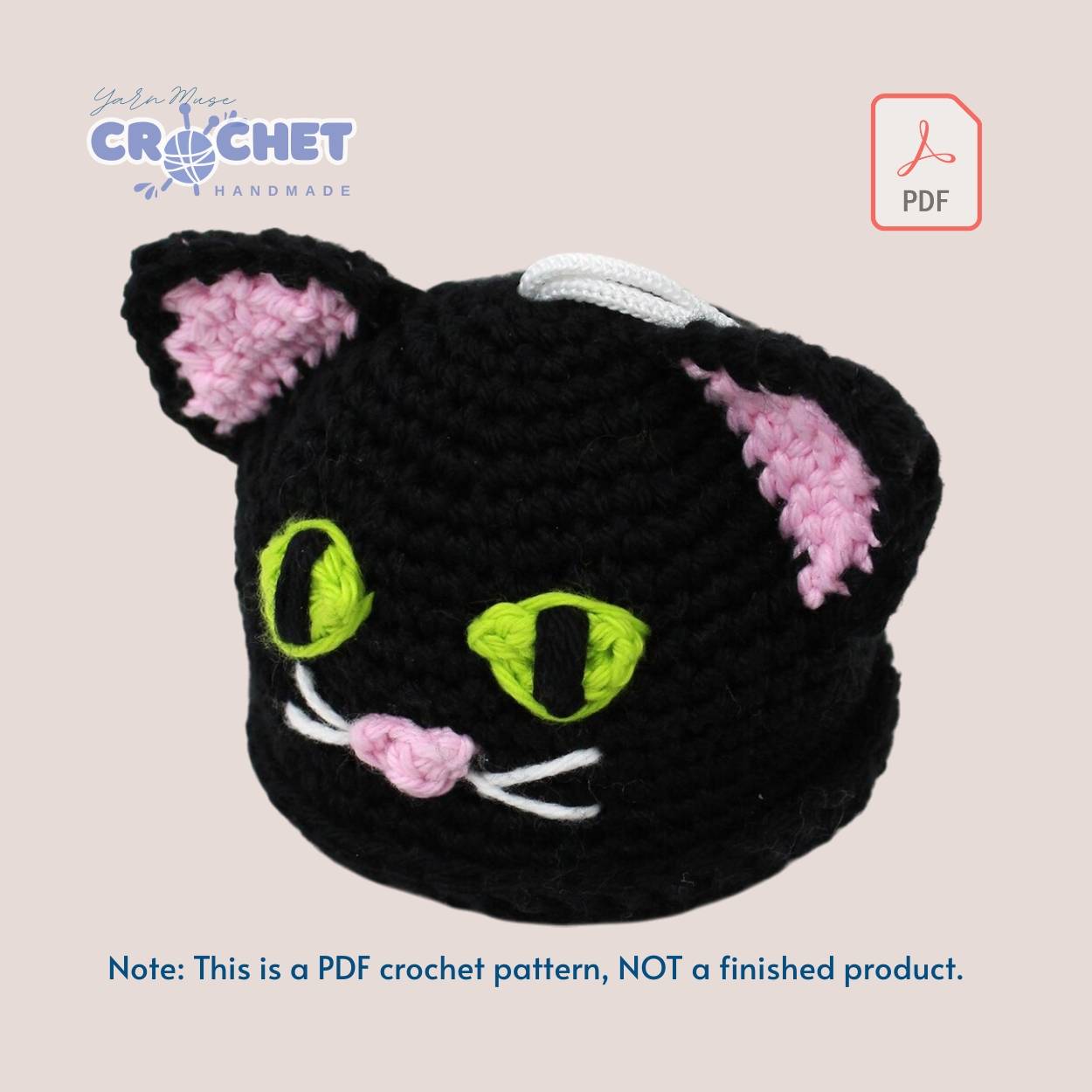 Cleo the Kitten Scrubby Crochet Pattern 2