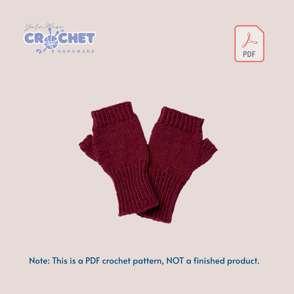 Crochet Footwear and Gloves Pattern PDF Tutorial