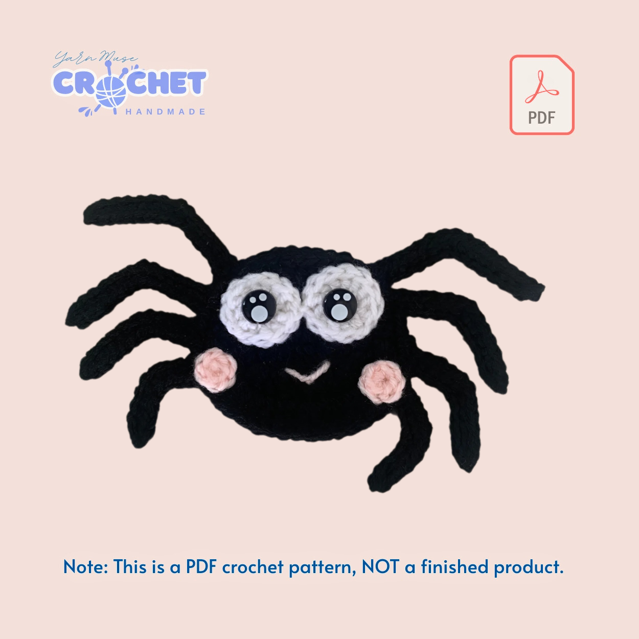 Crochet Pattern PDF for Insects and Mini Animals