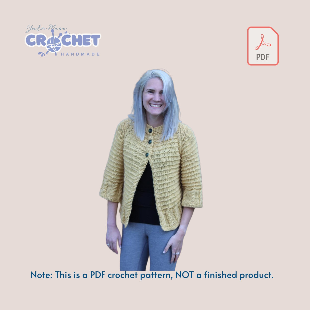 Crochet Sweaters and Jackets Pattern PDF Guide
