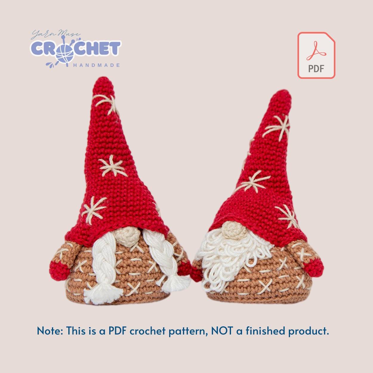 Festive Gnome Christmas Crochet Pattern