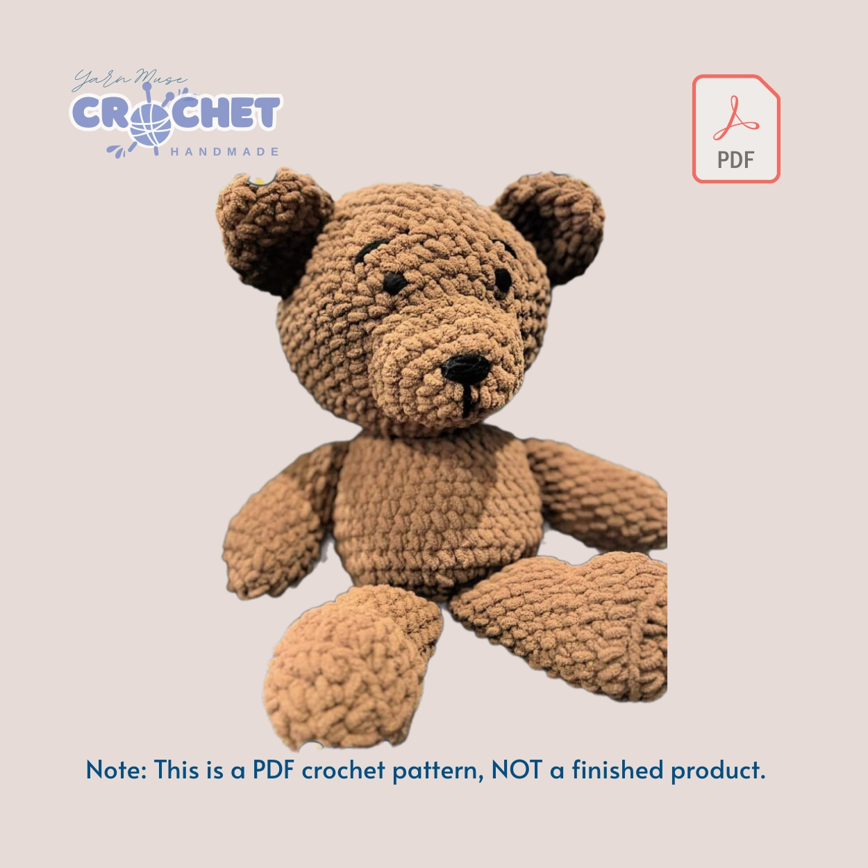 Handmade Teddy Plush Crochet Guide1