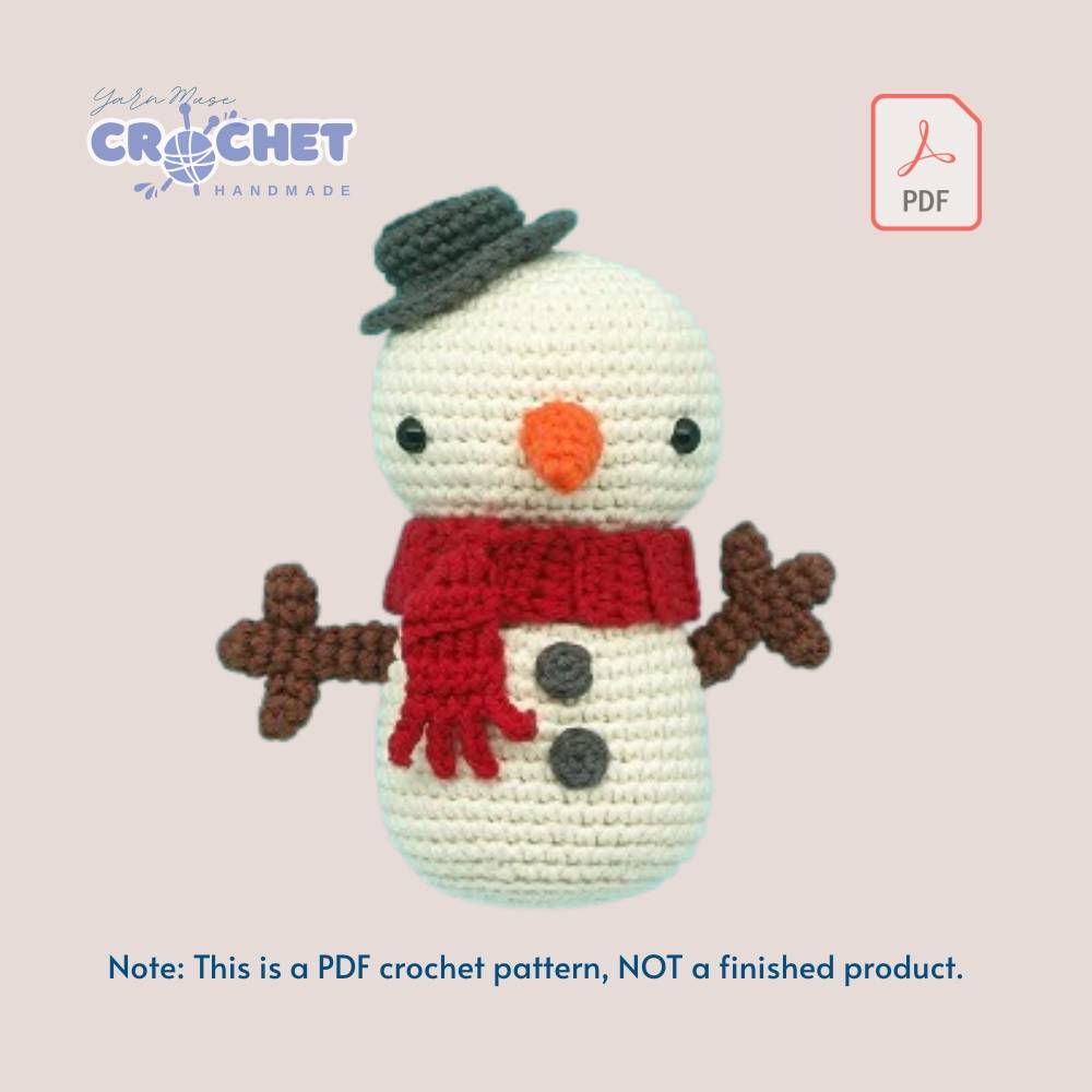 Mel the Snowman Crochet Pattern
