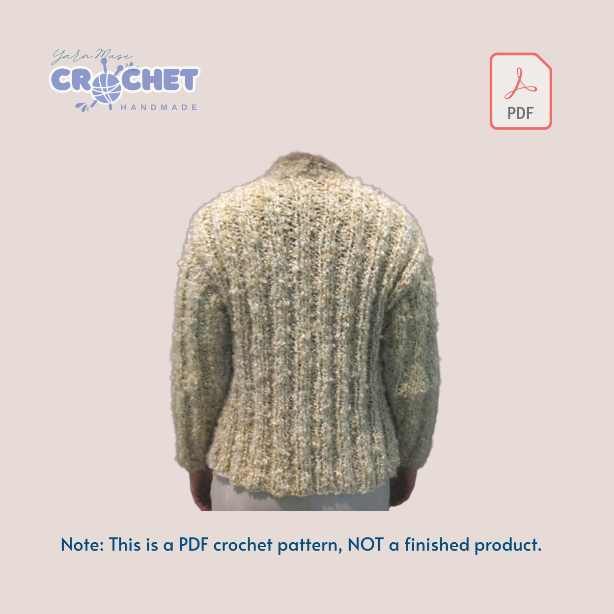 Sweaters Jackets Crochet Designs PDF Pattern (2)