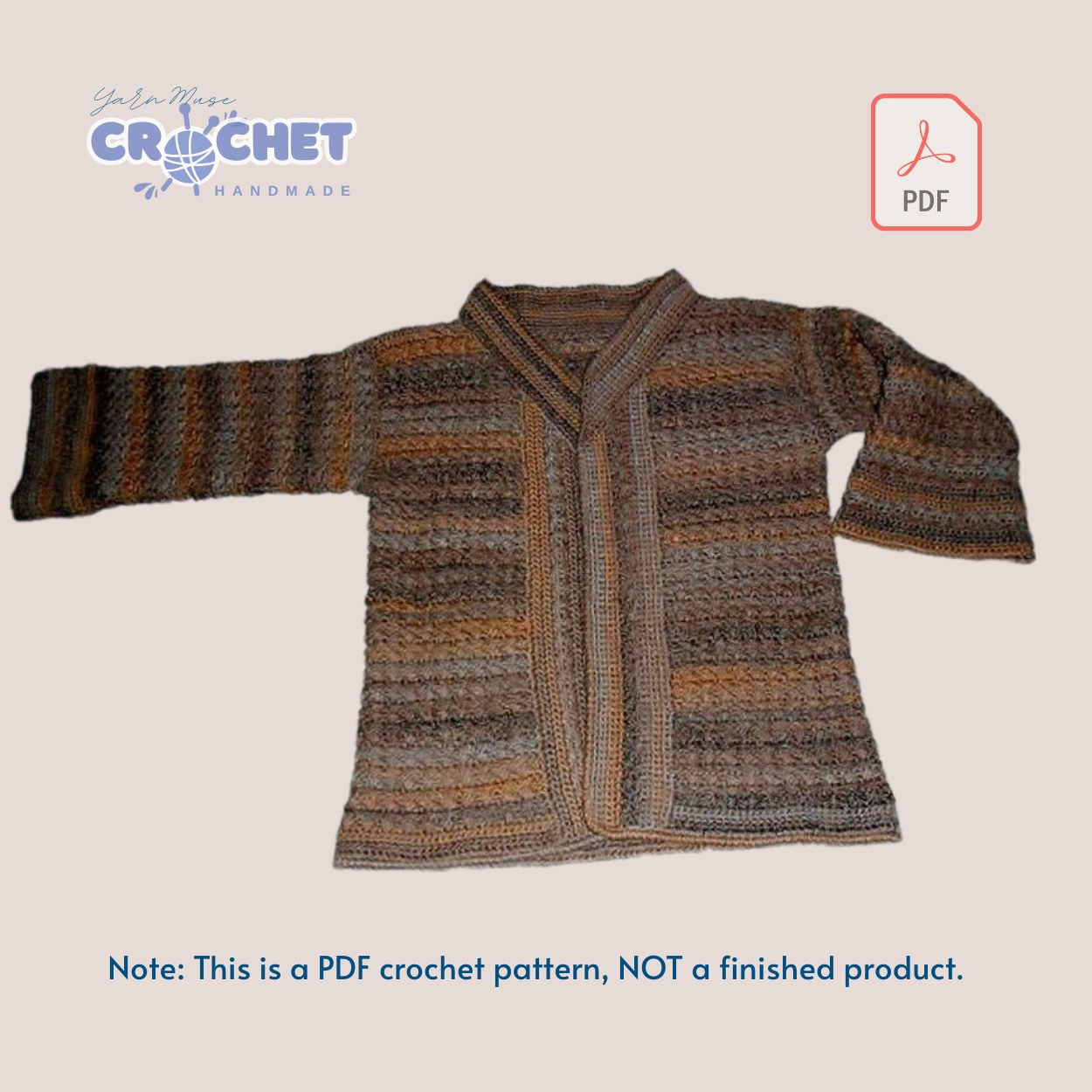 Sweaters & Jackets Crochet Pattern PDF – Beginner-Friendly Clothing Guide1