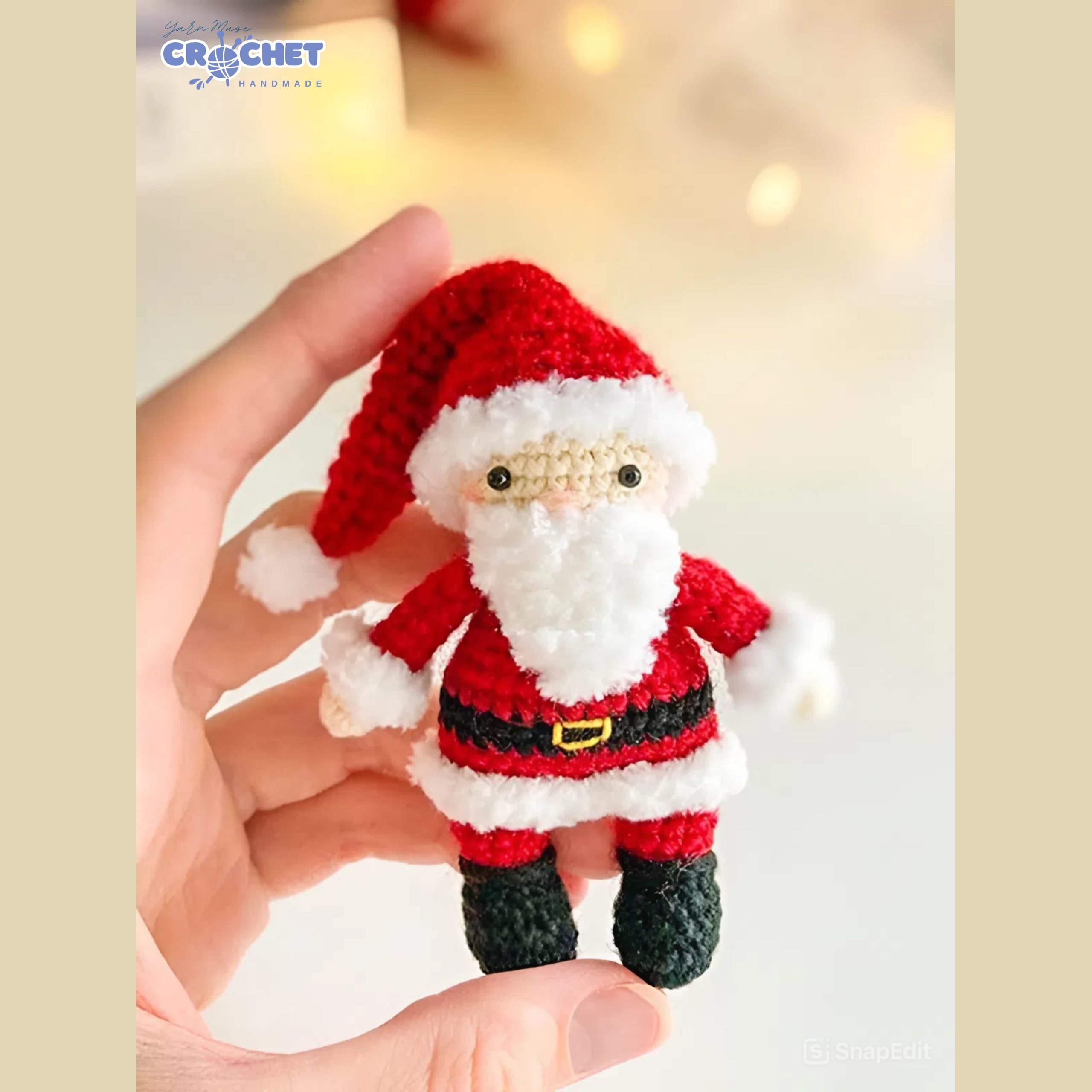 Amigurumi Santa Claus Crochet Pattern PDF for Christmas