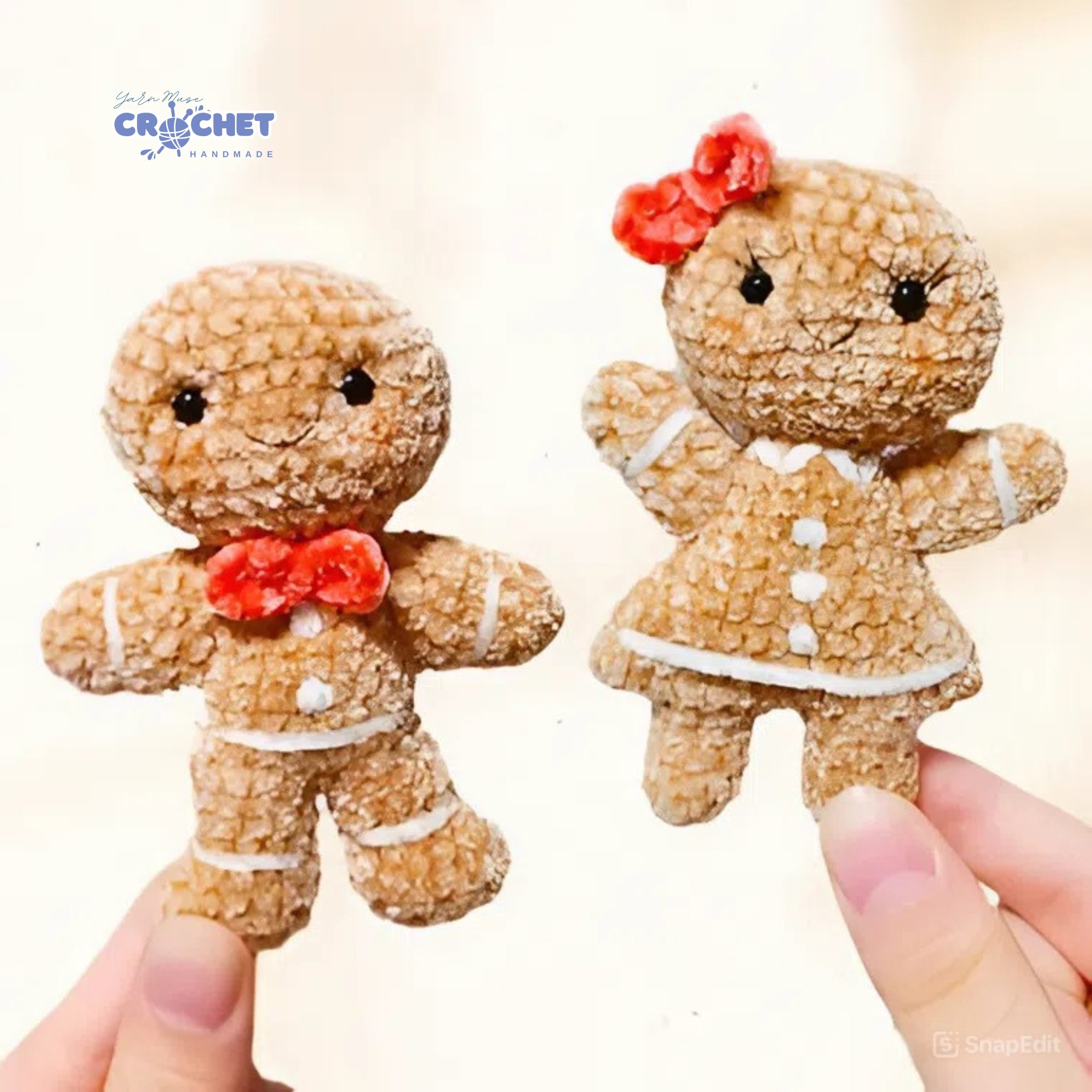 MQ-031-Gingerbread Boy and Girl Amigurumi Tutorial PDF