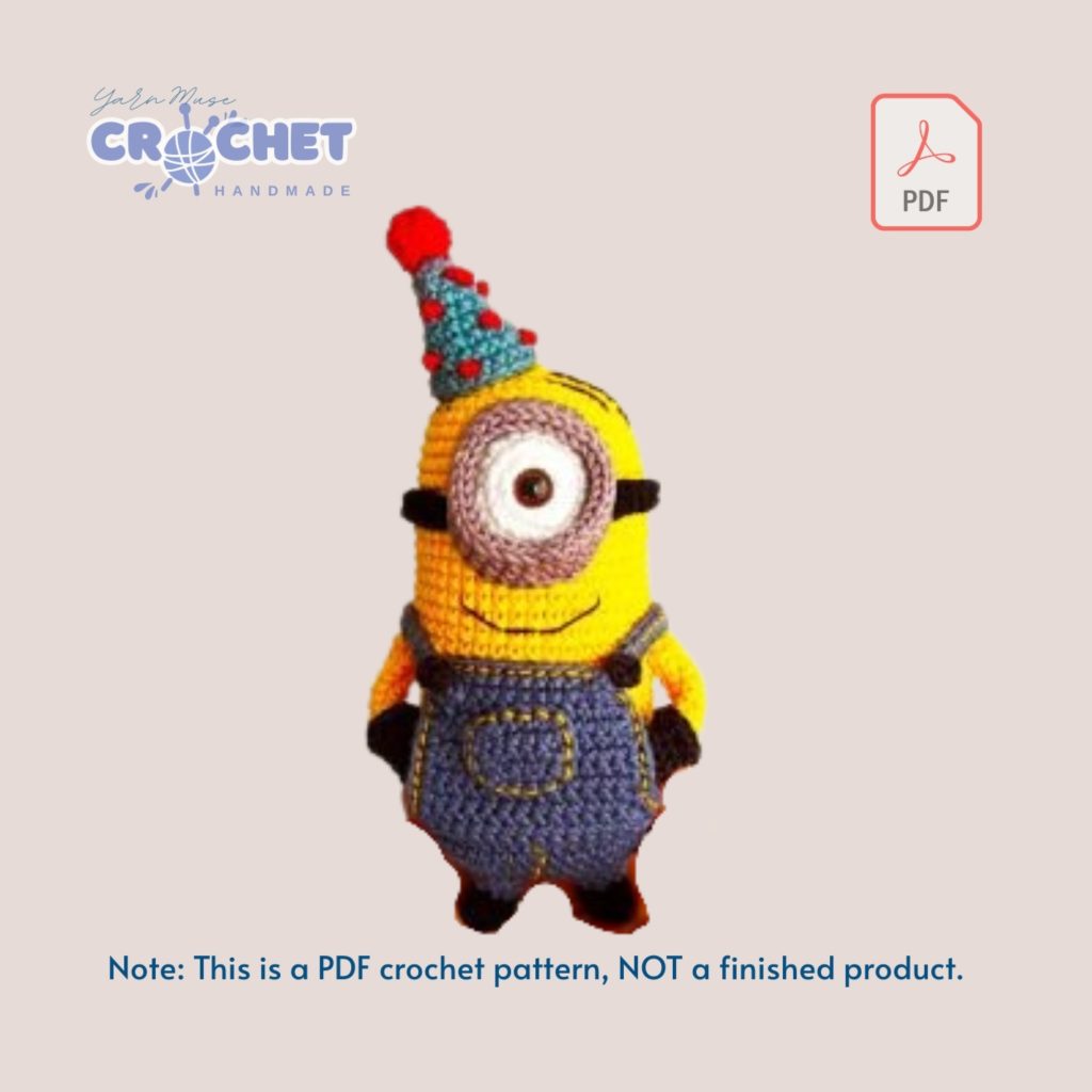 MQ-032-Cute Minion Amigurumi Pattern PDF Tutorial