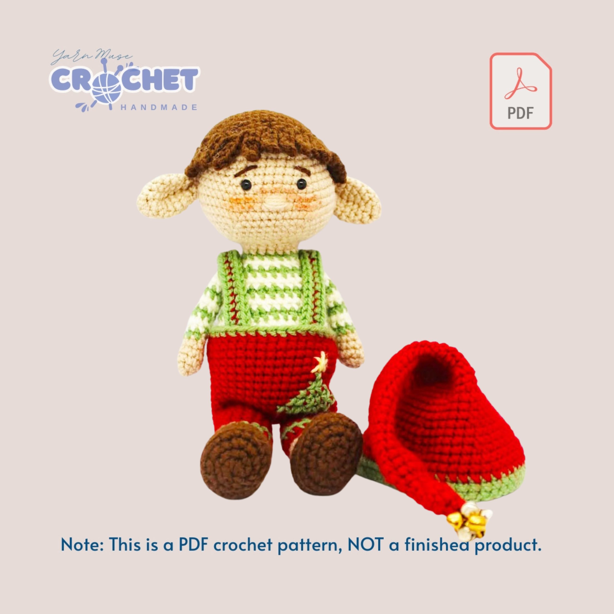 MQ-034-Christmas Elf Dolly Crochet Pattern PDF