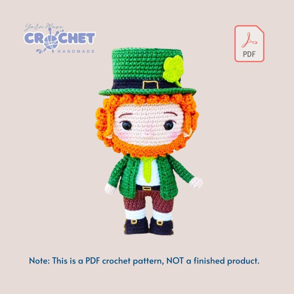 MQ-036-Leprechaun Elf Crochet Christmas Doll Pattern (PDF Tutorial)