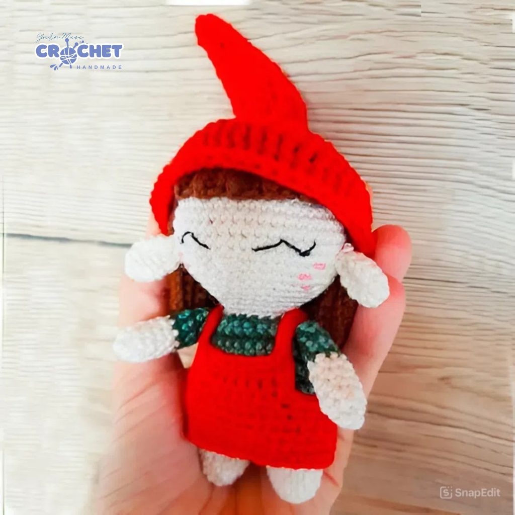 MQ-056-Christmas Crochet Elf Doll Pattern (PDF Tutorial)