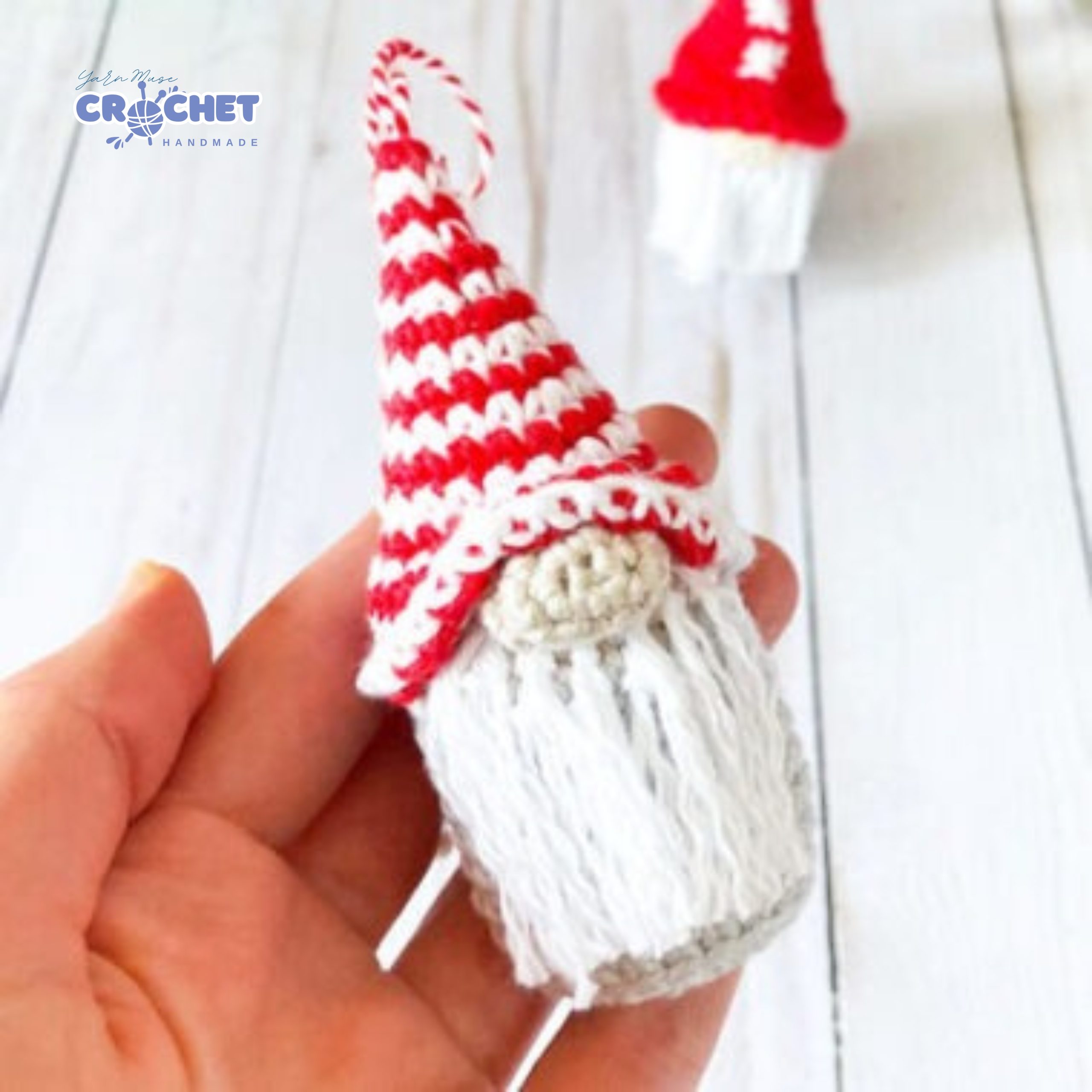 MQ-059-Easy Christmas Gnome Crochet Pattern PDF Beginner Friendly Holiday Amigurumi Tutorial