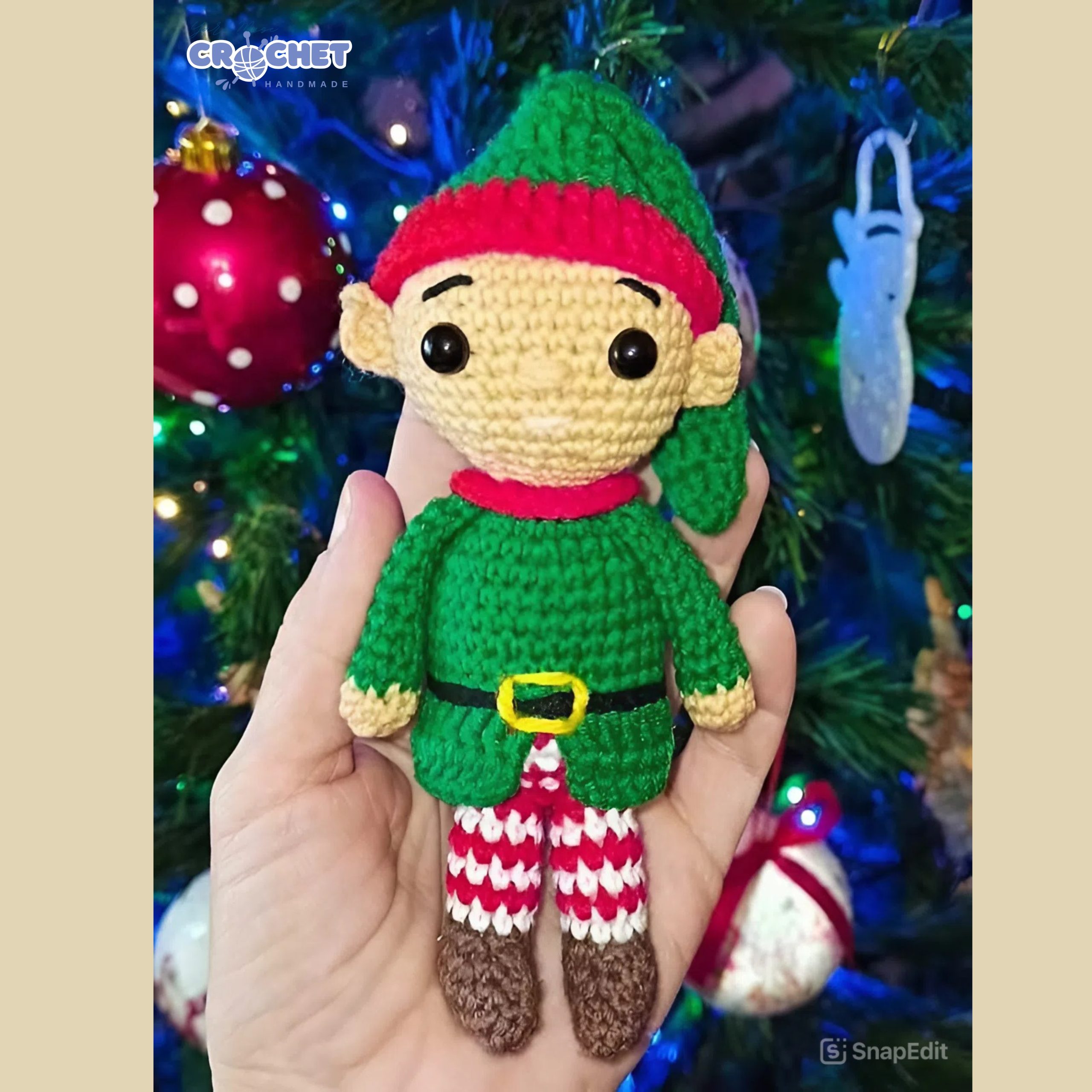 MQ-015-Crochet Elf Amigurumi PDF Pattern