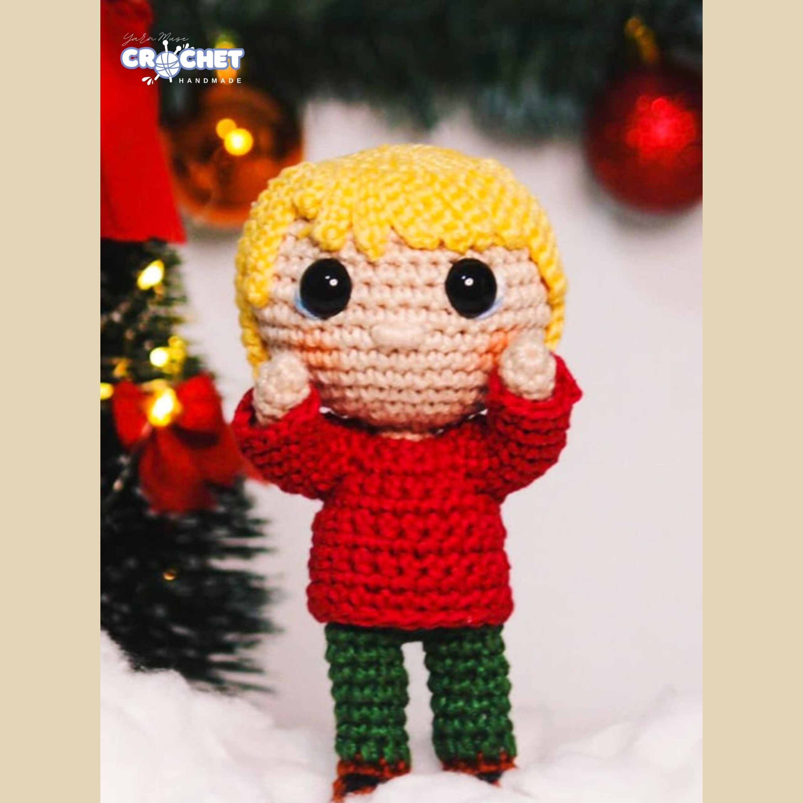 Kevin Home Alone Crochet Pattern – PDF Amigurumi Tutorial