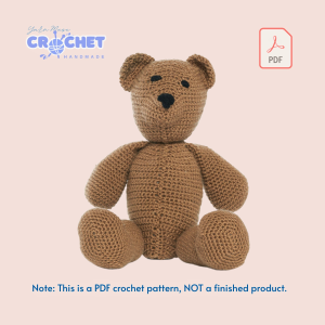 Chunky Teddy Bear Crochet Pattern PDF