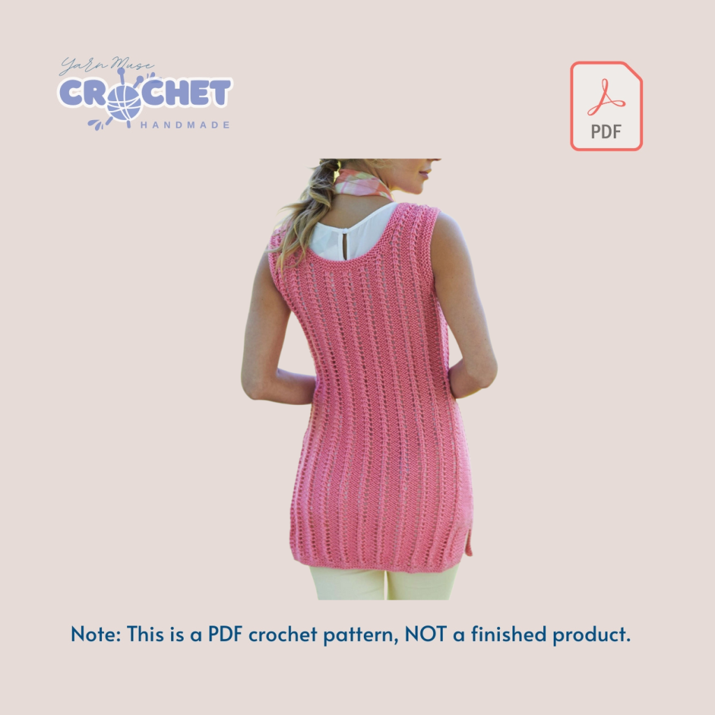 Crochet Dress and Overall Outfit Pattern PDF