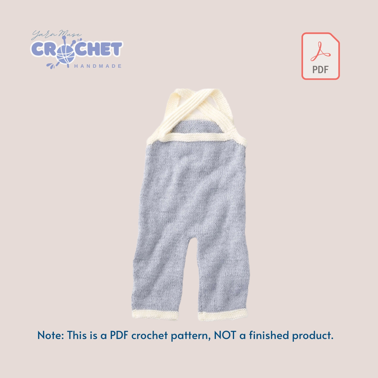 Crochet Fashion Dresses and Overalls Pattern PDF