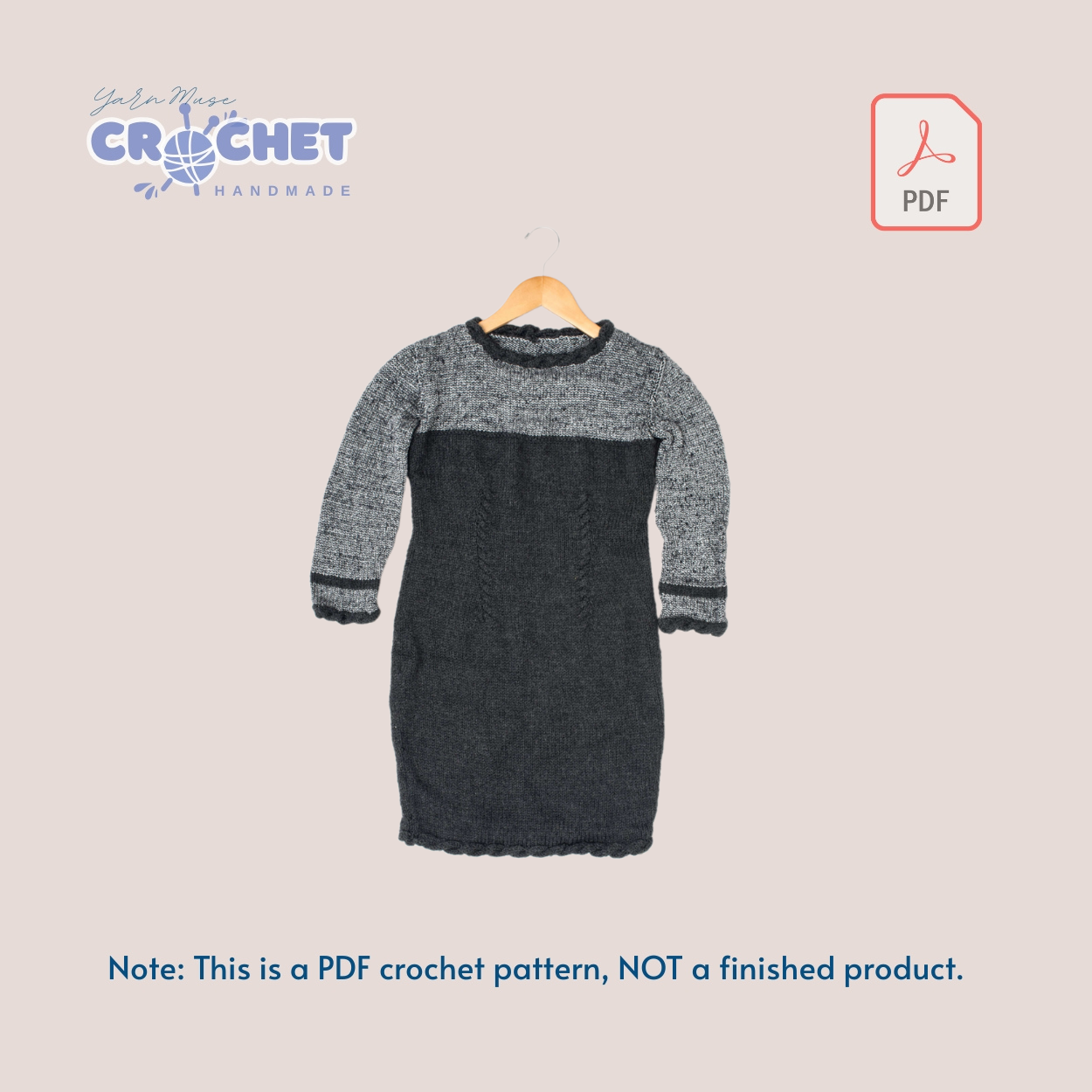 Crochet Trendy Dresses and Overalls Pattern PDF