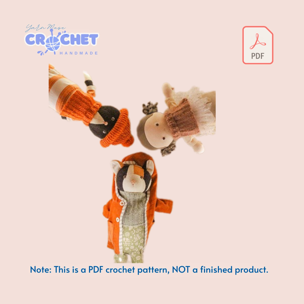 Doll Wardrobe and Accessory Crochet Set PDF