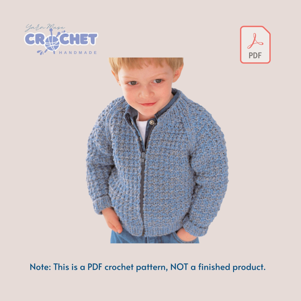 Sweaters and Jackets Crochet Pattern Downloadable PDF