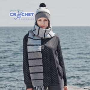 Textured Scarf Hat Sets Pattern PDF
