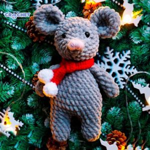 MQ-084-Plush Velvet Mouse Mighty Crochet Pattern PDF for Beginners