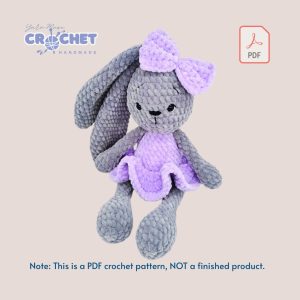 MQ-098-Moly Lovely Plush Bunny Amigurumi Crochet Pattern PDF