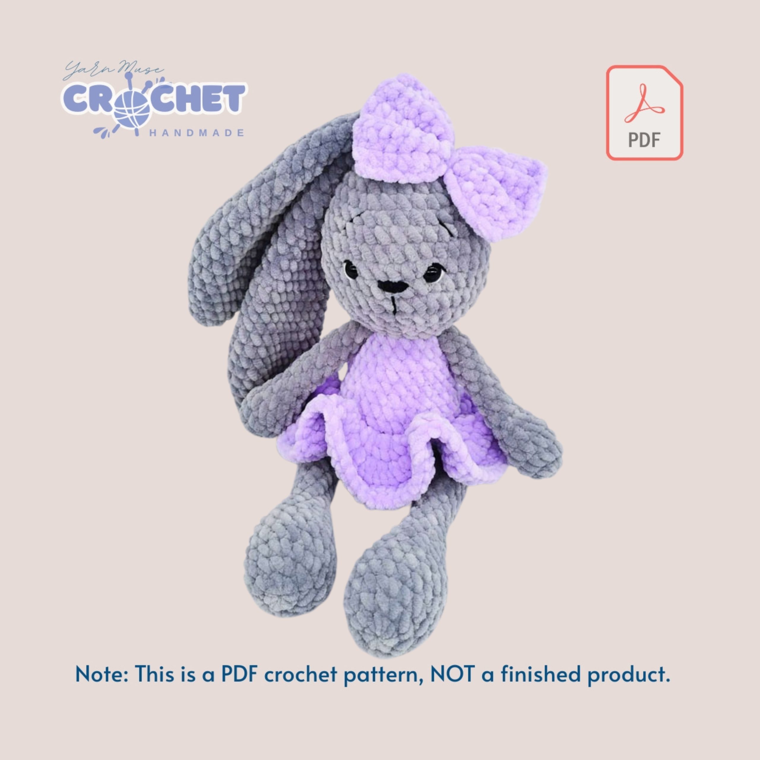 MQ-098-Moly Lovely Plush Bunny Amigurumi Crochet Pattern PDF