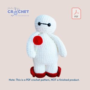 MQ-103-Free Disney Baymax Doll Knitting & Crochet Pattern PDF Tutorial