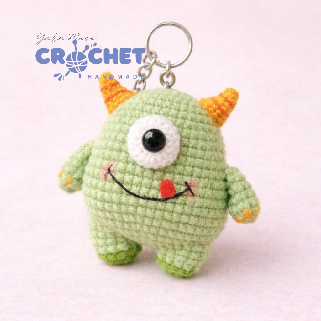 Cute Monster Keychain Amigurumi Pattern