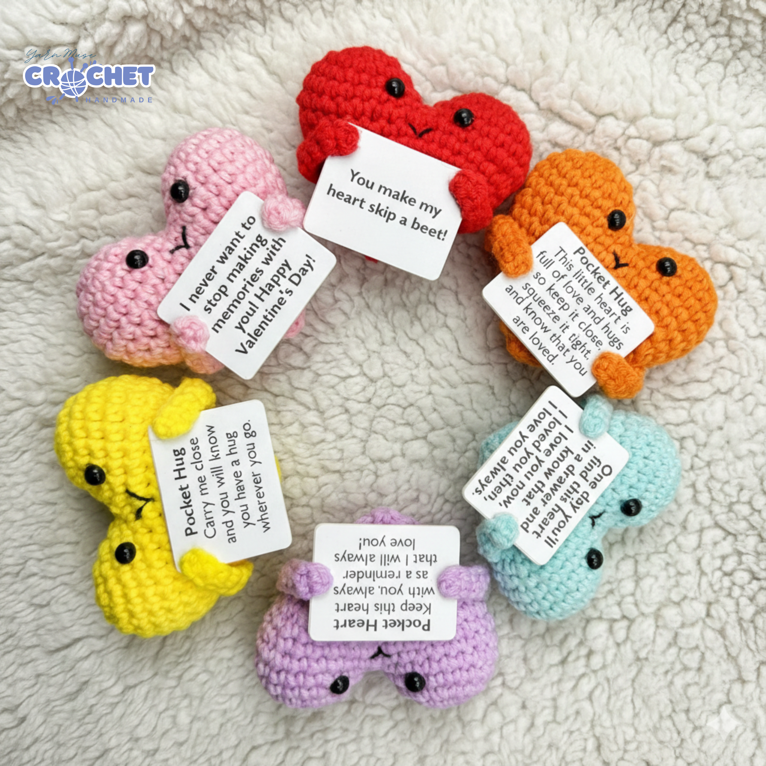 MQ-112-Valentine’s Day Crochet Heart Pocket Hug Pattern PDF