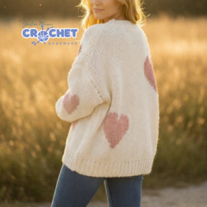 Valentine’s Blush Heart Sweater